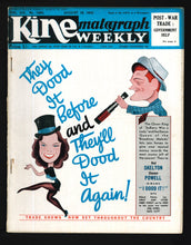 Load image into Gallery viewer, Kine Weekly No.1896 Aug 19 1943
