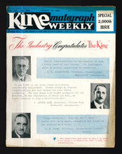 Load image into Gallery viewer, Kine Weekly No.2000 Aug 16 1945
