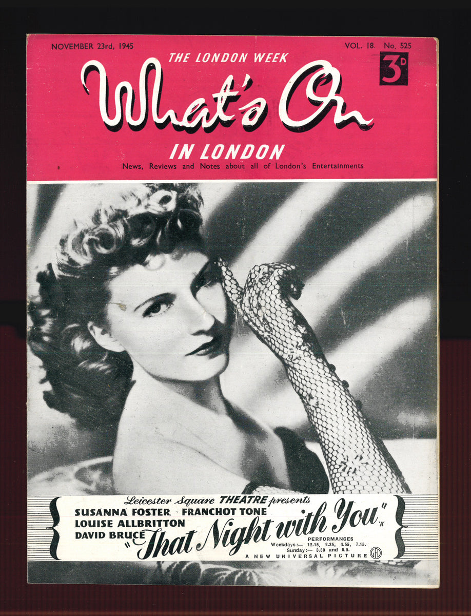 What's On No 525 Nov 23 1945 – Vintage Magazine Company