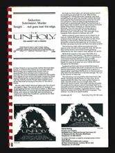 Load image into Gallery viewer, Unholy, 1988 Press Kit
