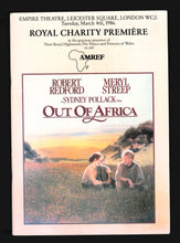Load image into Gallery viewer, Out of Africa, 1985 Press Kit
