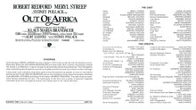 Load image into Gallery viewer, Out of Africa, 1985 Press Kit
