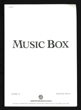 Load image into Gallery viewer, Music Box, 1989 Press Kit
