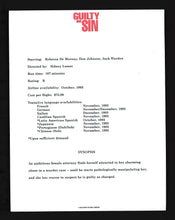 Load image into Gallery viewer, Guilty as Sin, 1993 Press Kit
