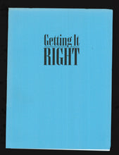 Load image into Gallery viewer, Getting It Right, 1989 Press Kit
