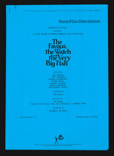 Load image into Gallery viewer, Favour, the Watch and the Very Big Fish, 1991 Press Kit
