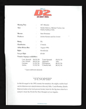 Load image into Gallery viewer, D2: The Mighty Ducks, 1994 Press Kit
