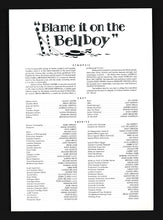 Load image into Gallery viewer, Blame It on the Bellboy, 1992 Press Kit
