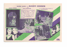 Load image into Gallery viewer, Always Goodbye, 1931
