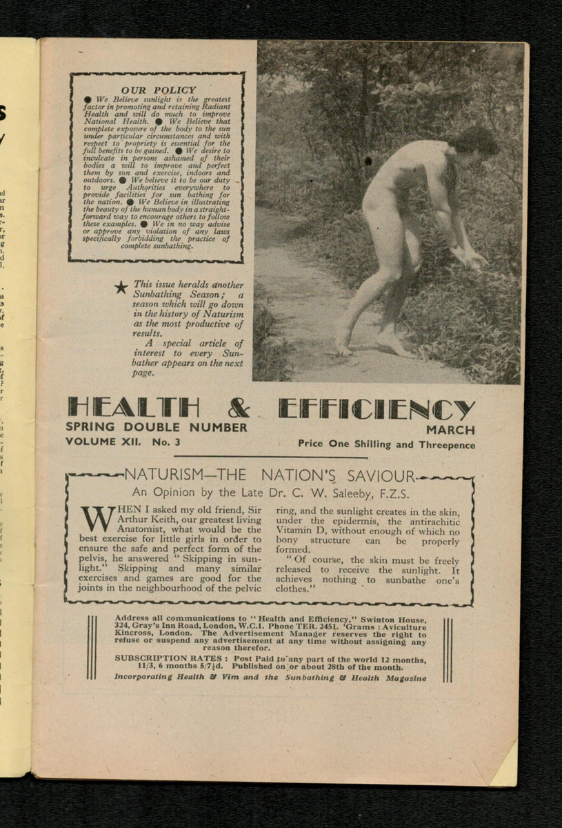Health and Efficiency Spring Number – Vintage Magazine Company